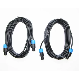 Pack Cable Parlante Speakon to Speakon de 7.6 Metros (2 unidades) Genérico 